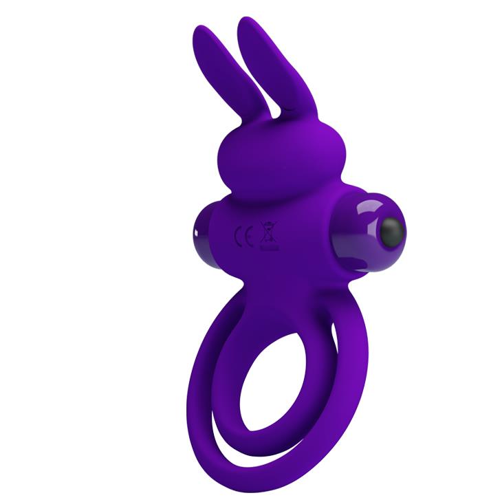 Inel vibrant Pretty Love violet cu 10 funcții