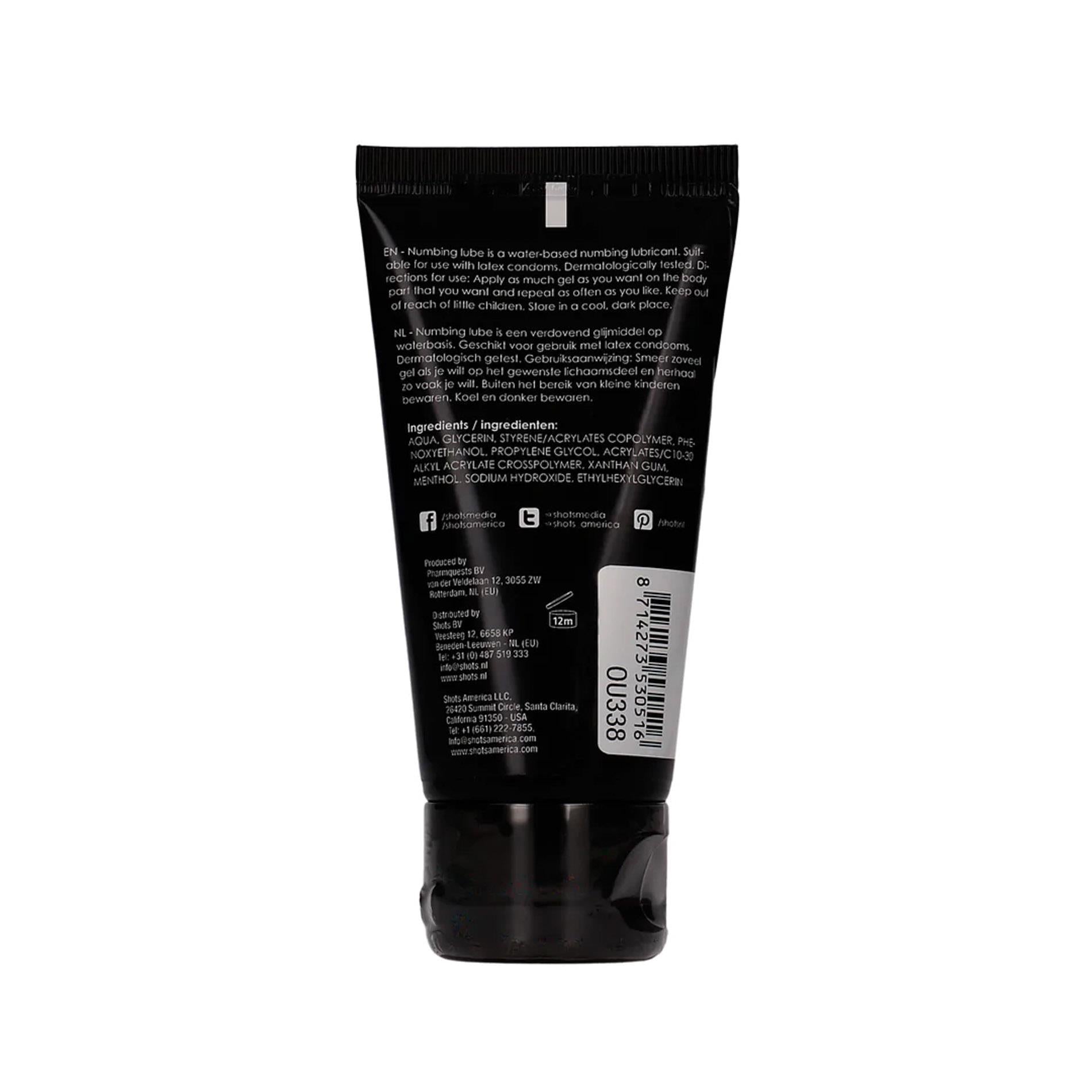 Lubrifiant anestezic pe bază de apă Ouch 50 ml