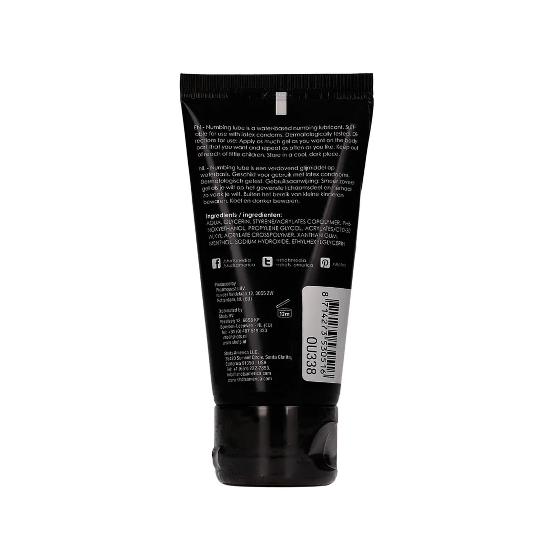 Lubrifiant anestezic pe bază de apă Ouch 50 ml