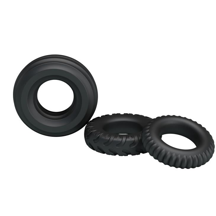 Set de inele pentru penis din silicon Baile, 3 mărimi