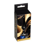Bijuterii anale din oțel MyLove Toys cu diamant, albastru închis, 9,5 cm