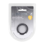 Inel din silicon Levelz negru, S 30 mm