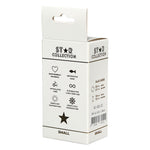 Plug anal din silicon Star Collection S negru cu cristal roz 7cm