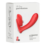 Vibrator din silicon pentru lins, încălzit, cu 10 moduri, aplicație, seria B Fox