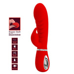 Vibrator Pretty Love Prescott Bunny Roșu cu 7 Funcții