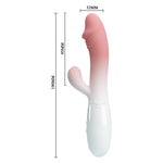 Vibrator Pretty Love Snappy Bunny roz deschis 19 cm 30 funcții