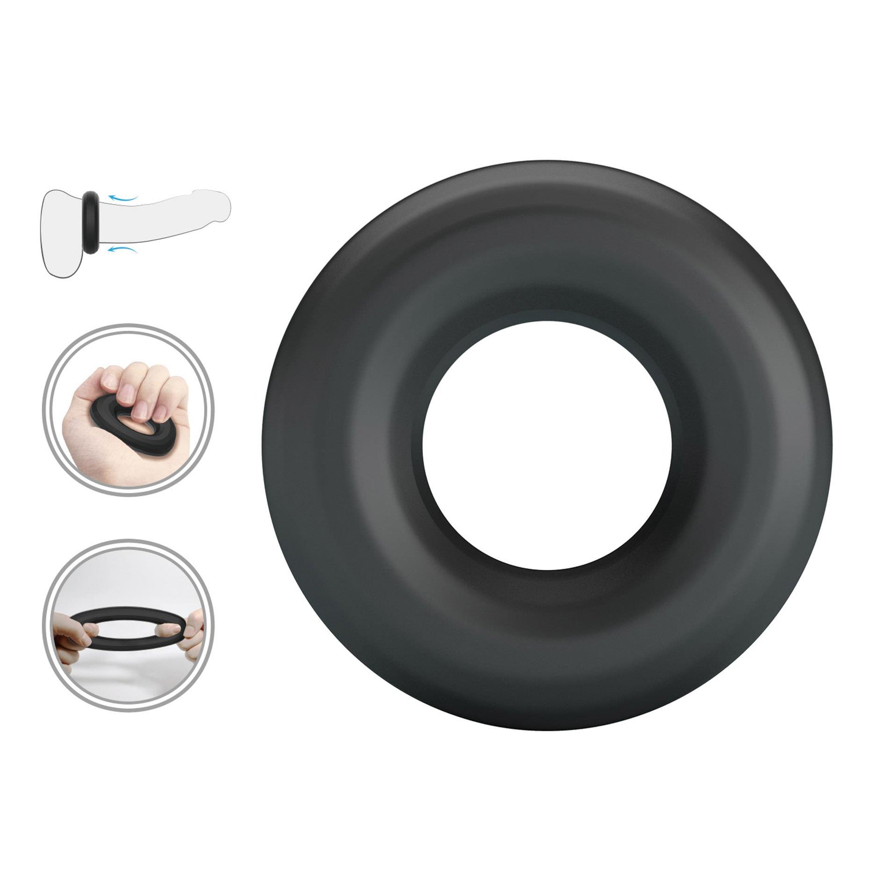 Inel pentru penis Crazy Bull Urban Super Soft din silicon