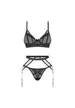 Set lenjerie erotică Euridia Obsessive negru M/L
