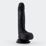 Dildo realist din silicon Crushious Inviktus negru 19 cm