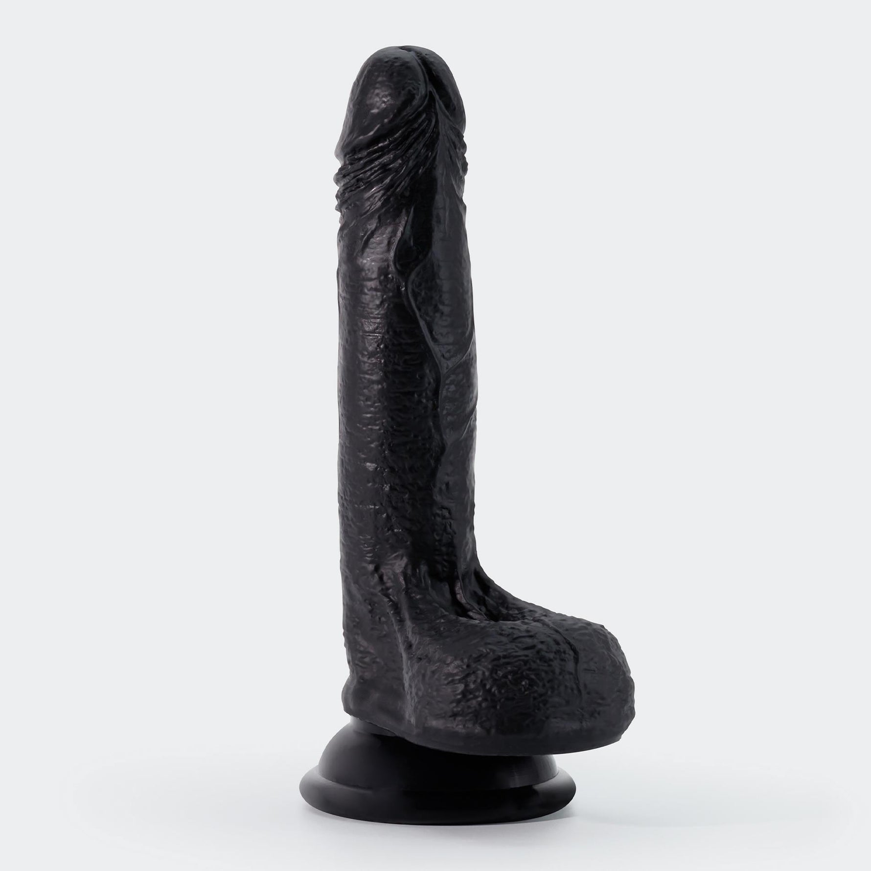 Dildo realist din silicon Crushious Inviktus negru 19 cm