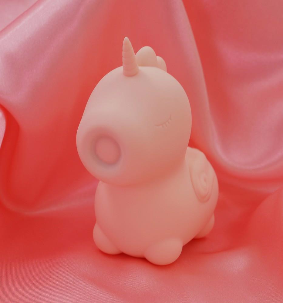 Stimulator clitoridian USB Unihorn Heart Throb din silicon, 9 cm