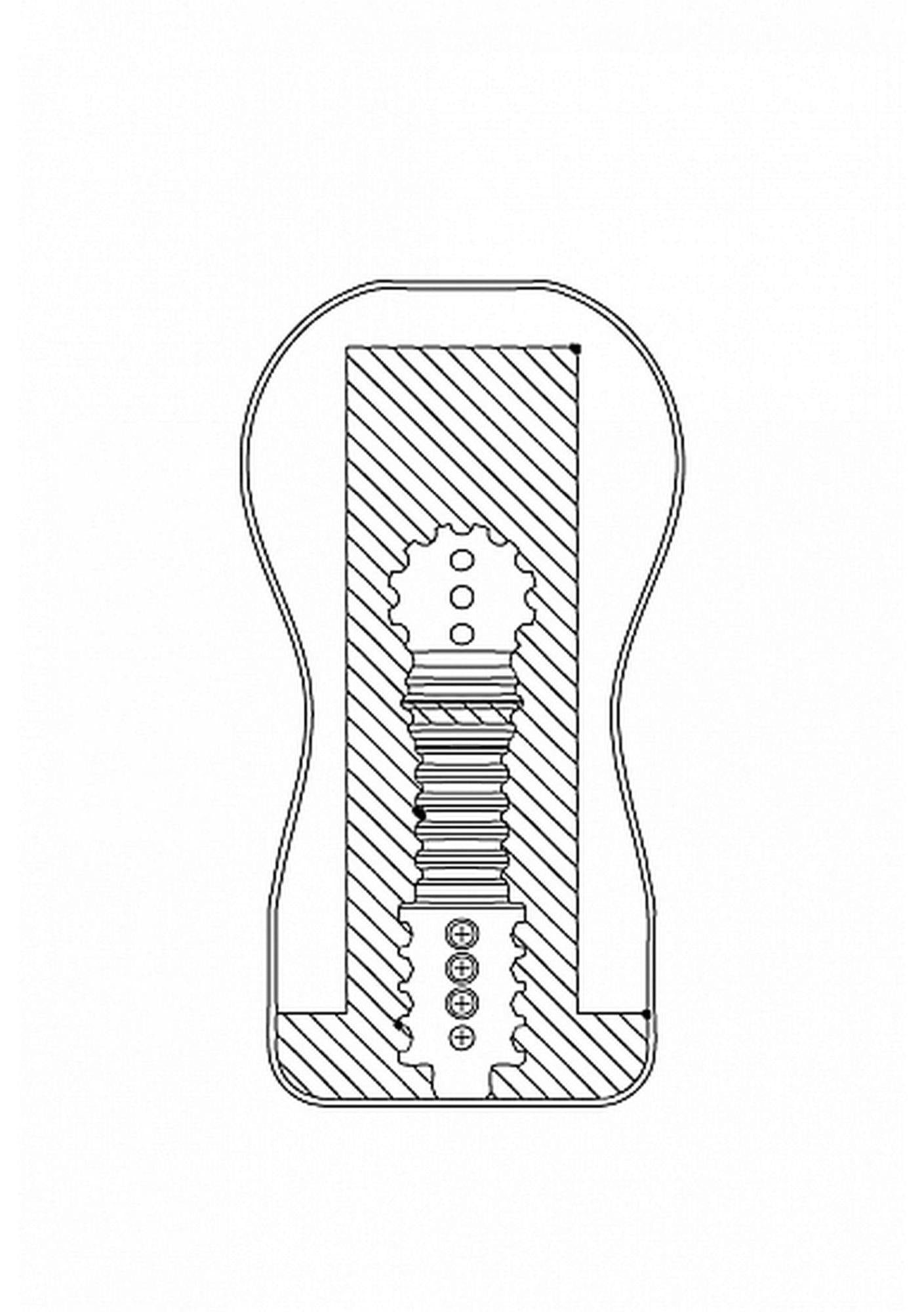 Masturbator bucal Dark Easy Rider ShotsToys 15,7 cm