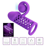 Stimulator clitoridian Romance pentru extinderea penisului, 10 vibrații, USB