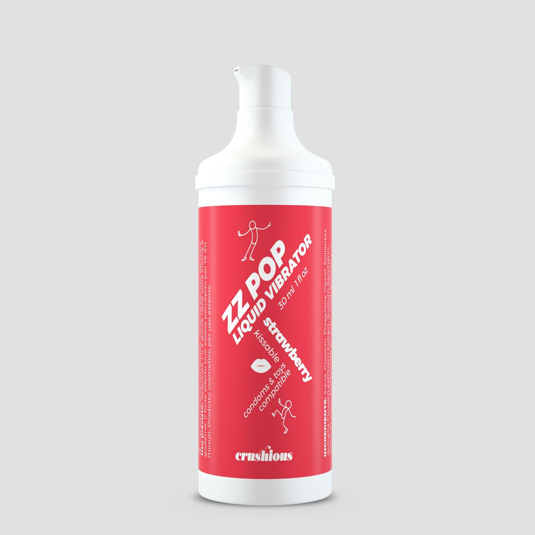 Lichid vibrant Crushious ZZ Pop cu căpșuni 30 ml