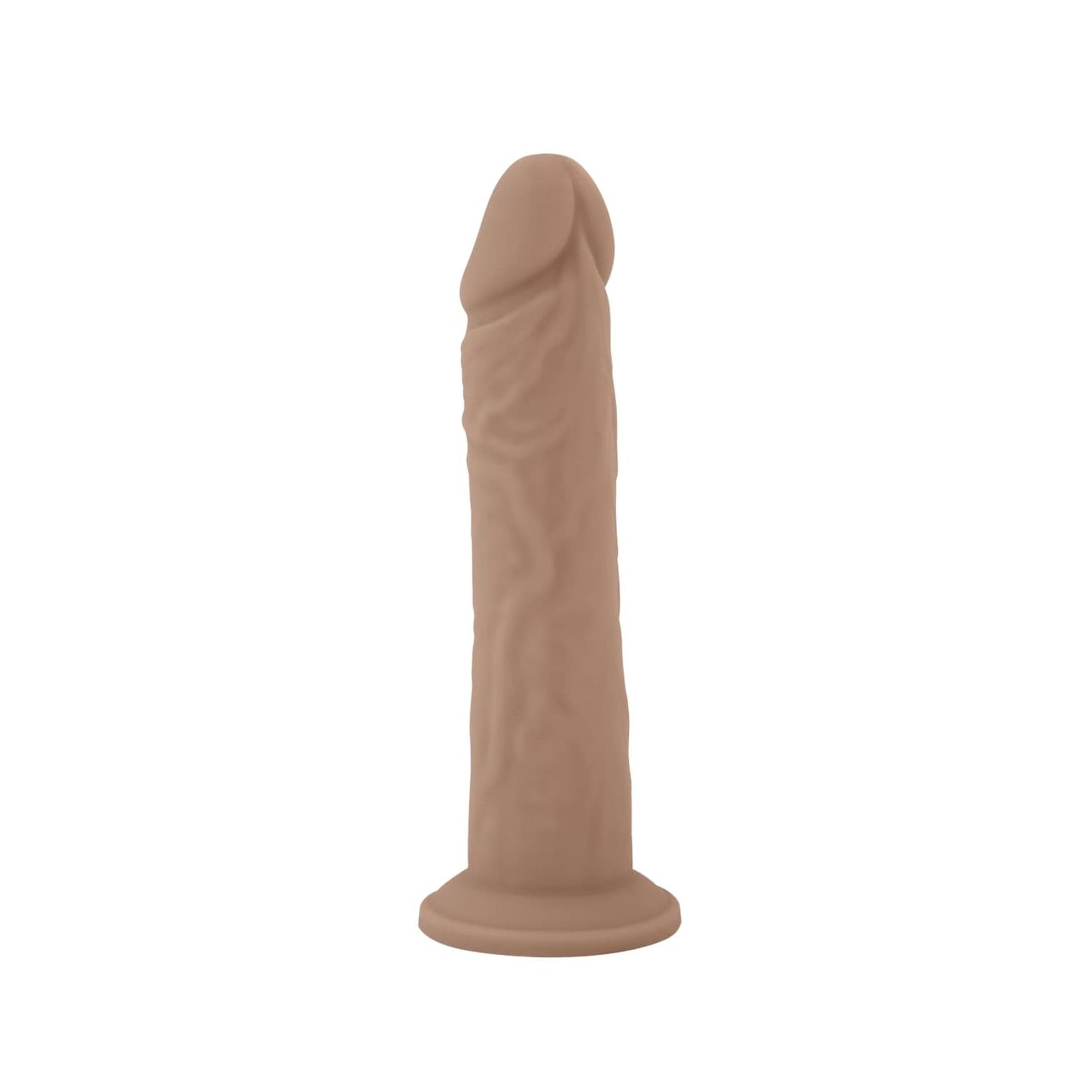 Dildo realist din silicon lichid Silexd cu ventuză 20 cm