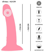 Vibrator You2Toys Heart Guy pentru punctul G, silicon roz, USB