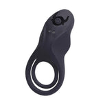 Inel vibrator dublu Hermes Fantasy Silicon USB cu telecomandă