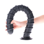 Plug anal spiralat Cabogirao Toyz4lovers negru 58 cm