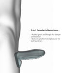 Extensor de penis Ryzer Max Man.wand Gri 18 cm
