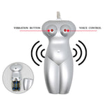 Masturbator Baile TPR cu ouă vibratoare duble și voce