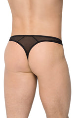SoftLine 4519 tanga bărbătească cu decupaj negru XL