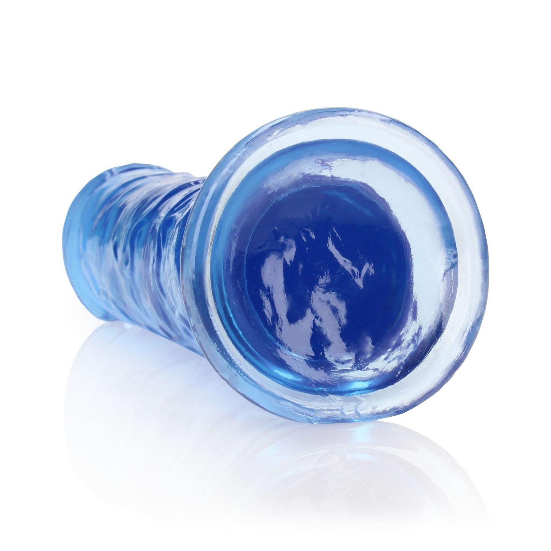 Dildo realist RealRock transparent cu ventuză 23 cm