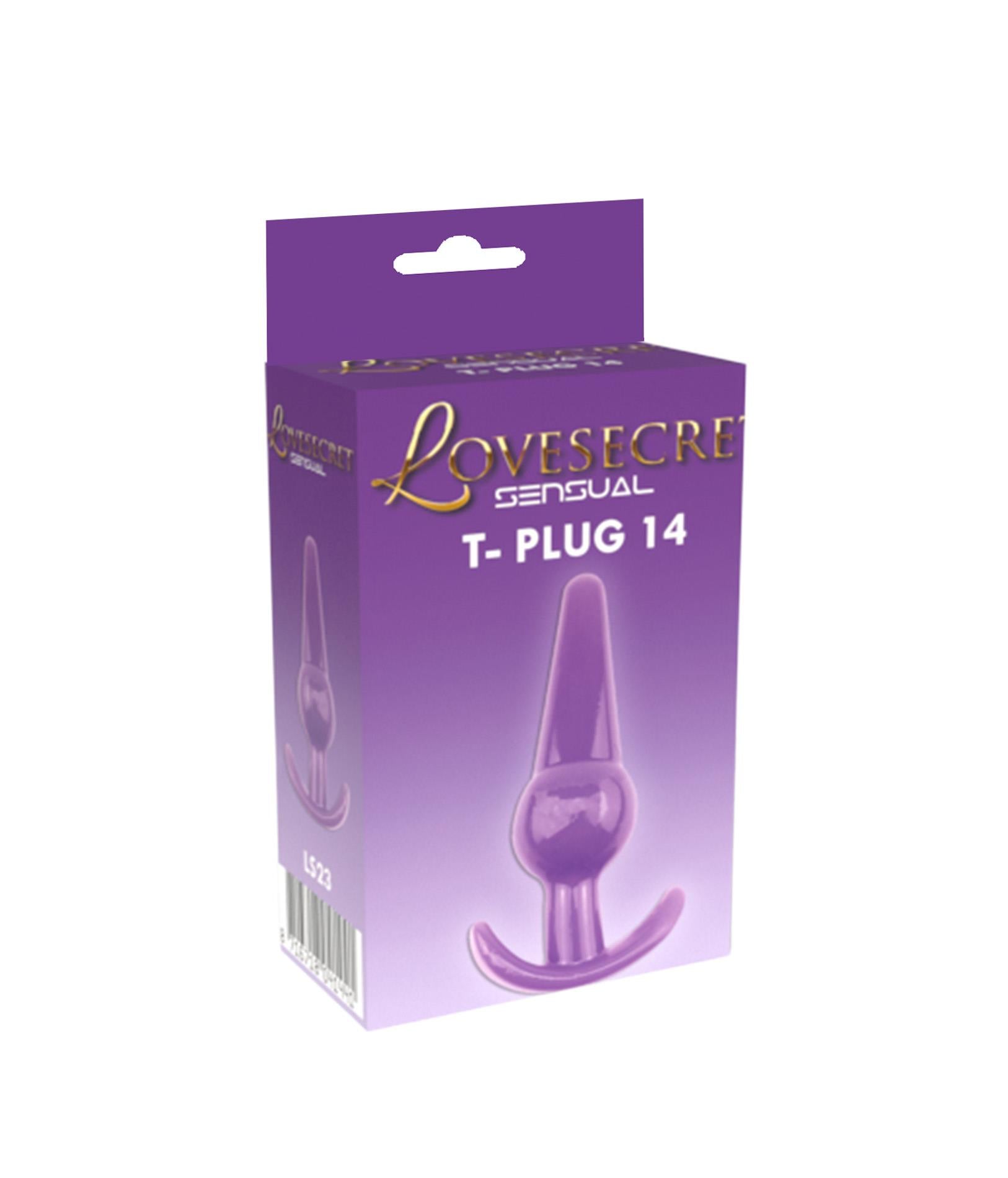 Plug anal flexibil Lovesecret Sensual TPE violet 12,6 cm