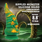 Dildo din silicon Abyssal Colossus Power Monsters cu caneluri 22,5 cm
