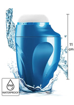 Masturbator vibrant Fusion X Aqua Bubble albastru