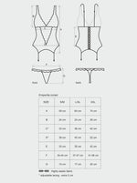 Corset și tanga Emperita Obsessive XXL