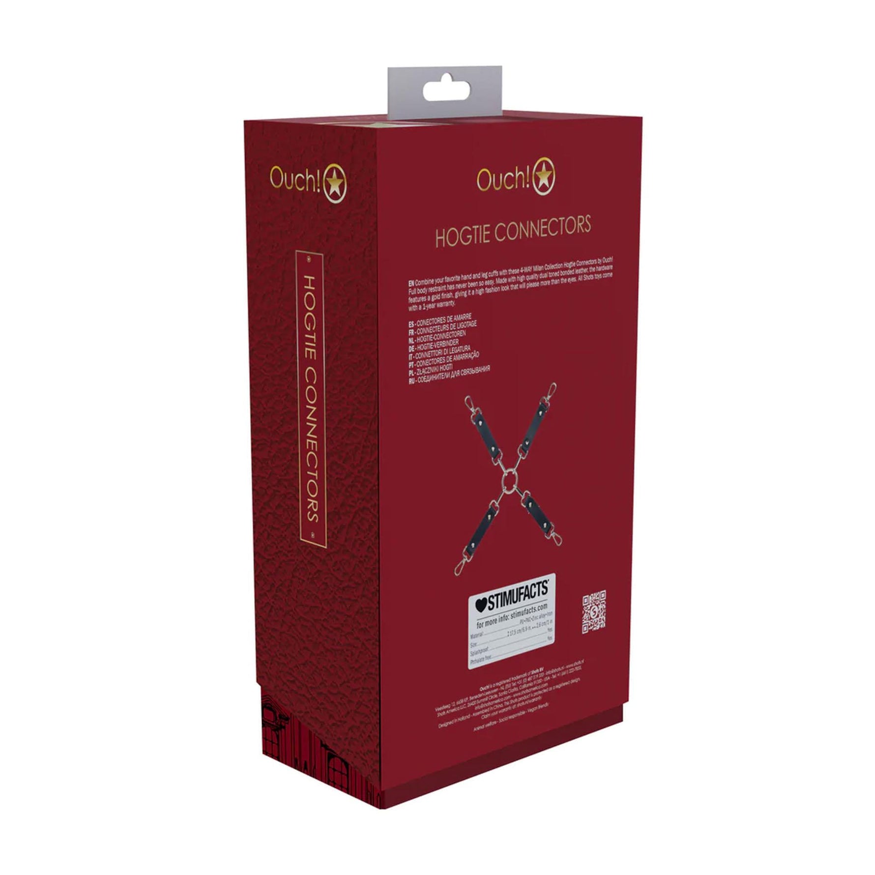 Conector Milan Collection Hogtie Au! Negru Roșu