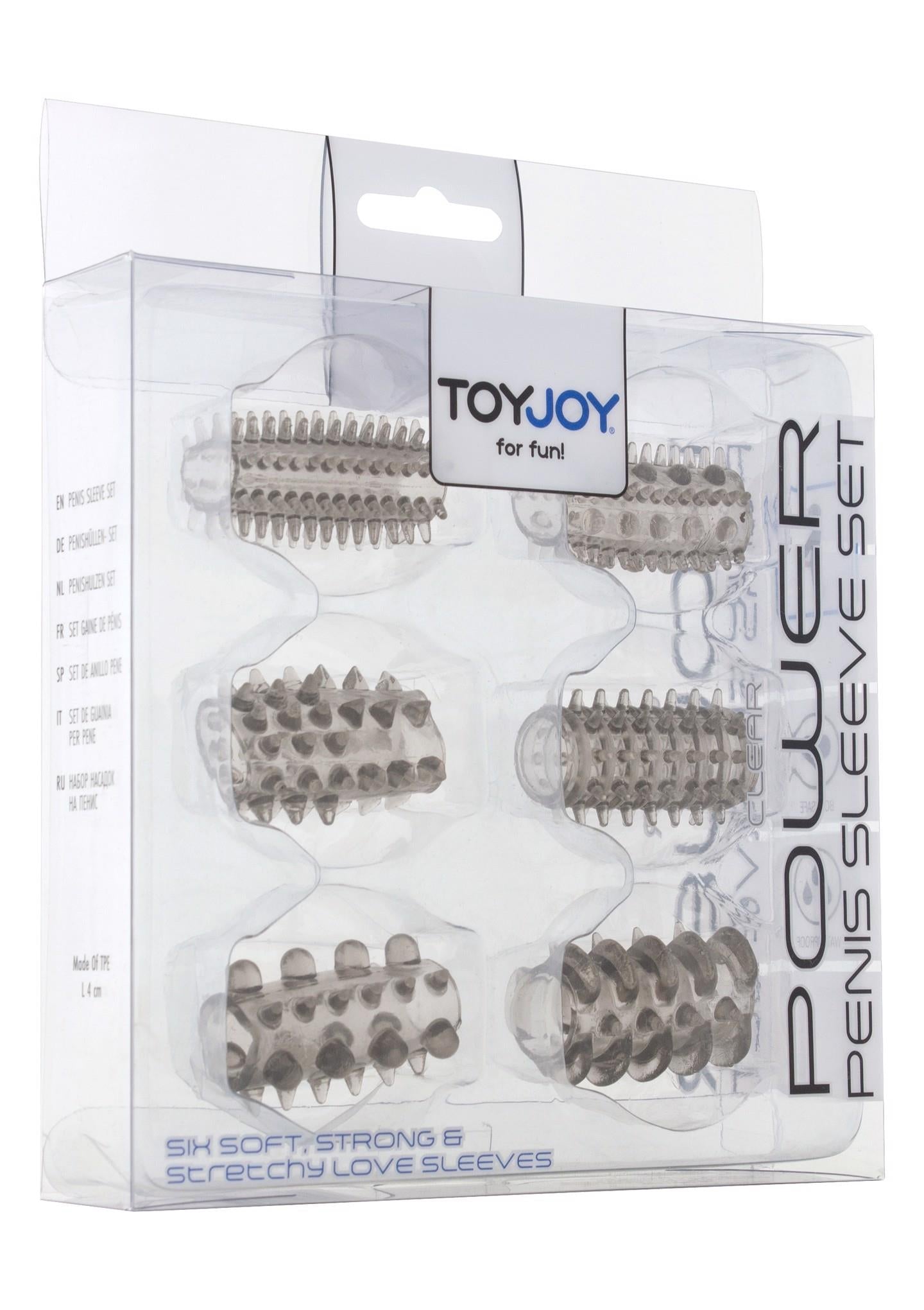 Set de manșoane pentru penis Power ToyJoy, gri