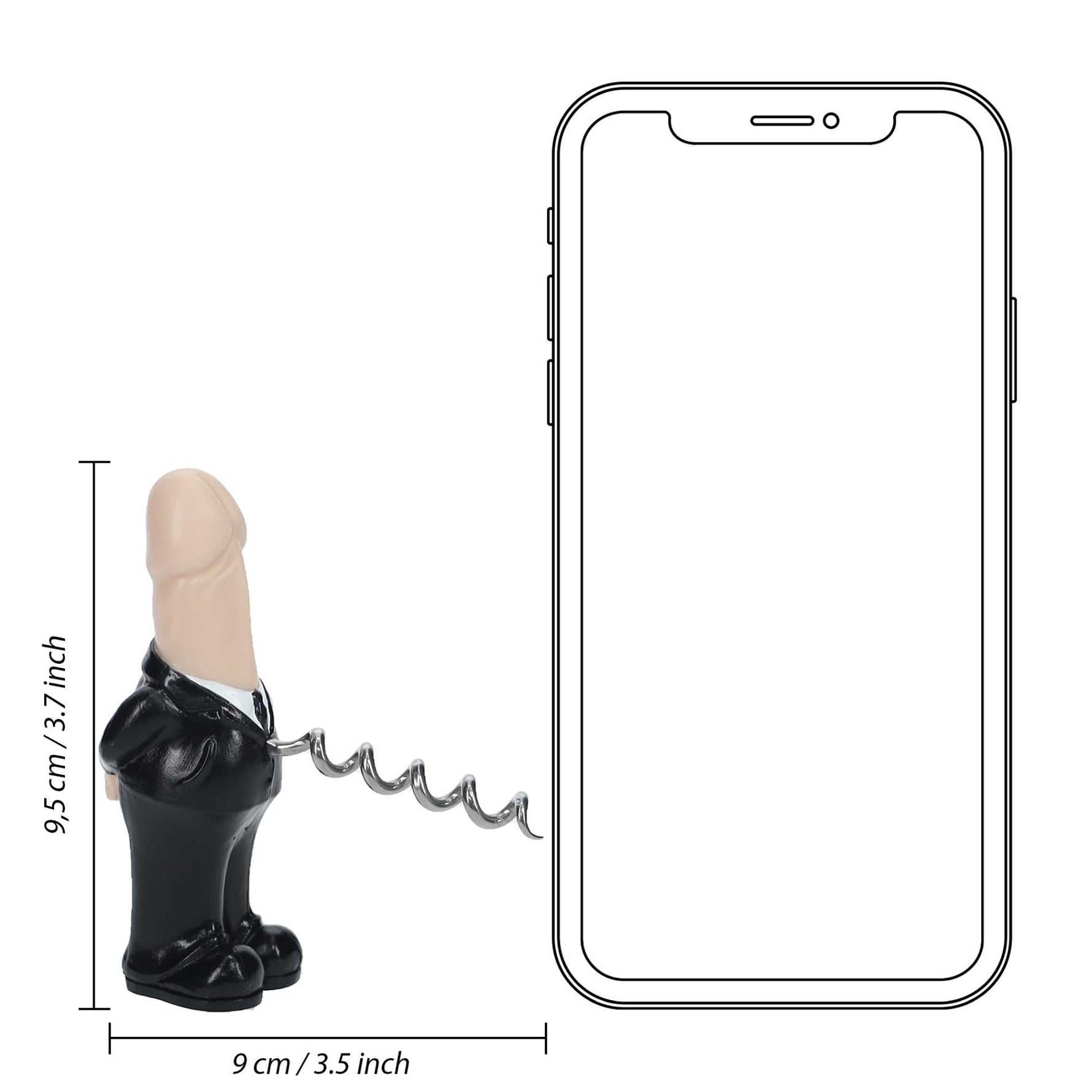 Tirbușon SLine de culoarea pielii pentru mire