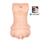 Masturbator vaginal Crazy Bull cu vibrații, alimentat cu baterii AAA