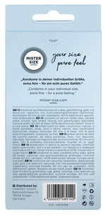 Prezervative vegane din latex Mister Size 60mm, 10 buc.
