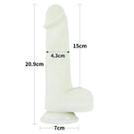 Dildo strălucitor din silicon Lovetoy Lumino Play 20 cm