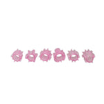 Set de 6 inele flexibile Toyz4lovers din TPE roz