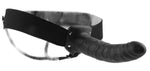 Proteză cu strap-on goală Fetish Fantasy Series, închisă la culoare, 20 cm