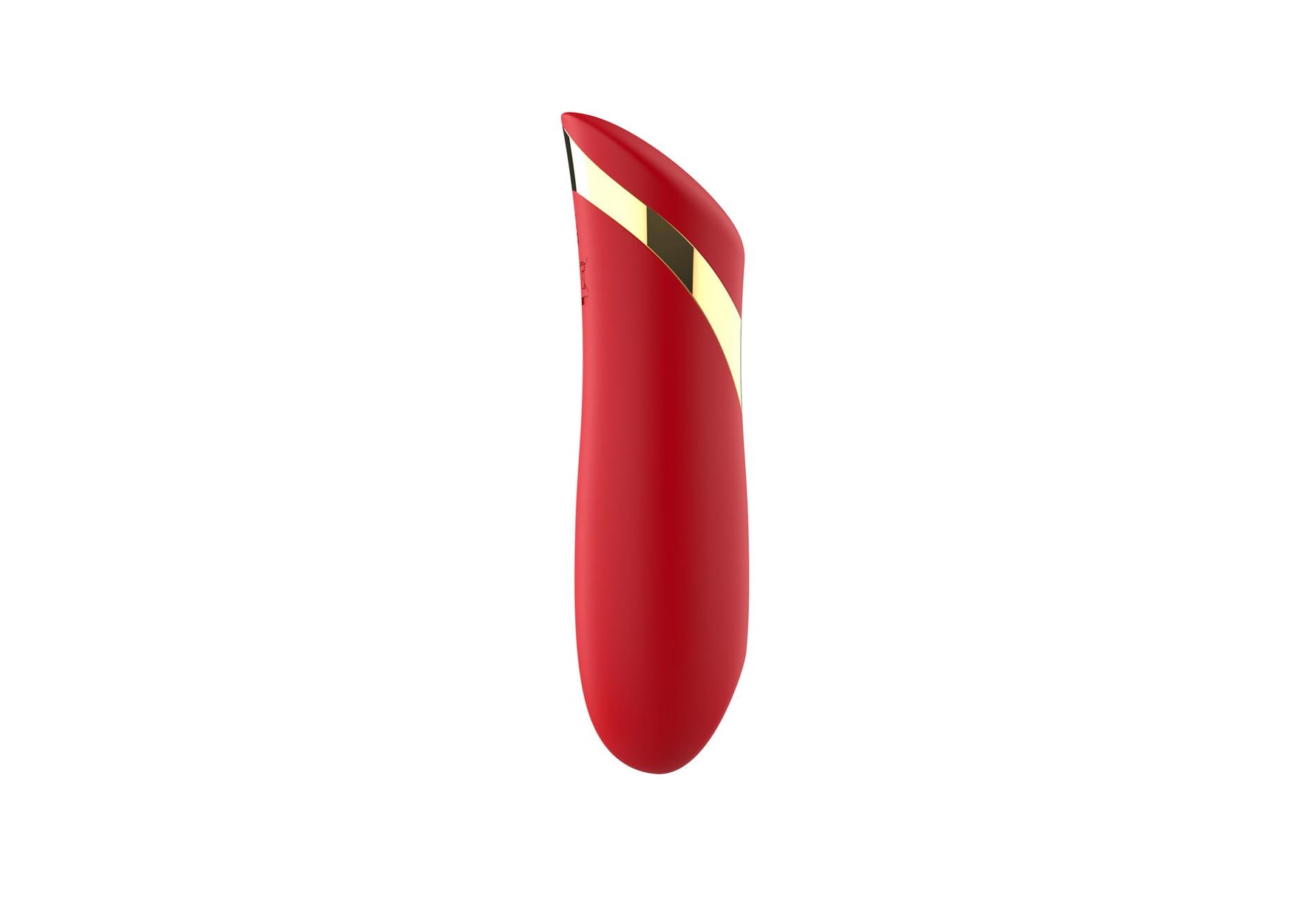 Vibrator USB drăguț din silicon roșu de 10 cm, seria B