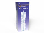 Manșon transparent pentru penis Lovesecret cu proeminențe 12,5 cm