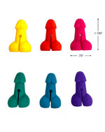Markere pentru penis din silicon, tip cocktail, 6 buc.