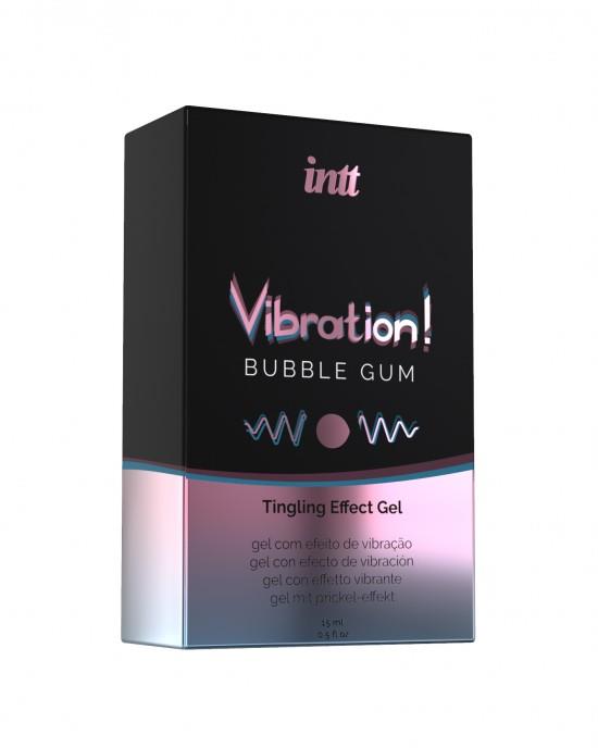 Gel vibrant cu aromă de gumă de mestecat Intt 15 ml