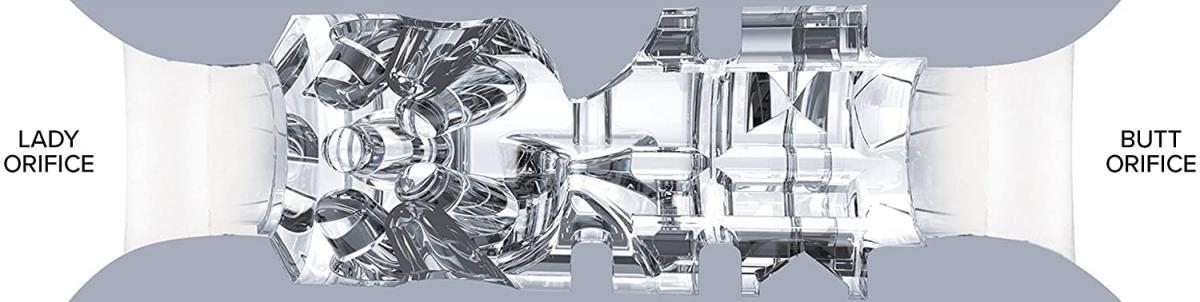 Masturbator Riley Reid Fleshlight Quickshot Transparent 2 în 1