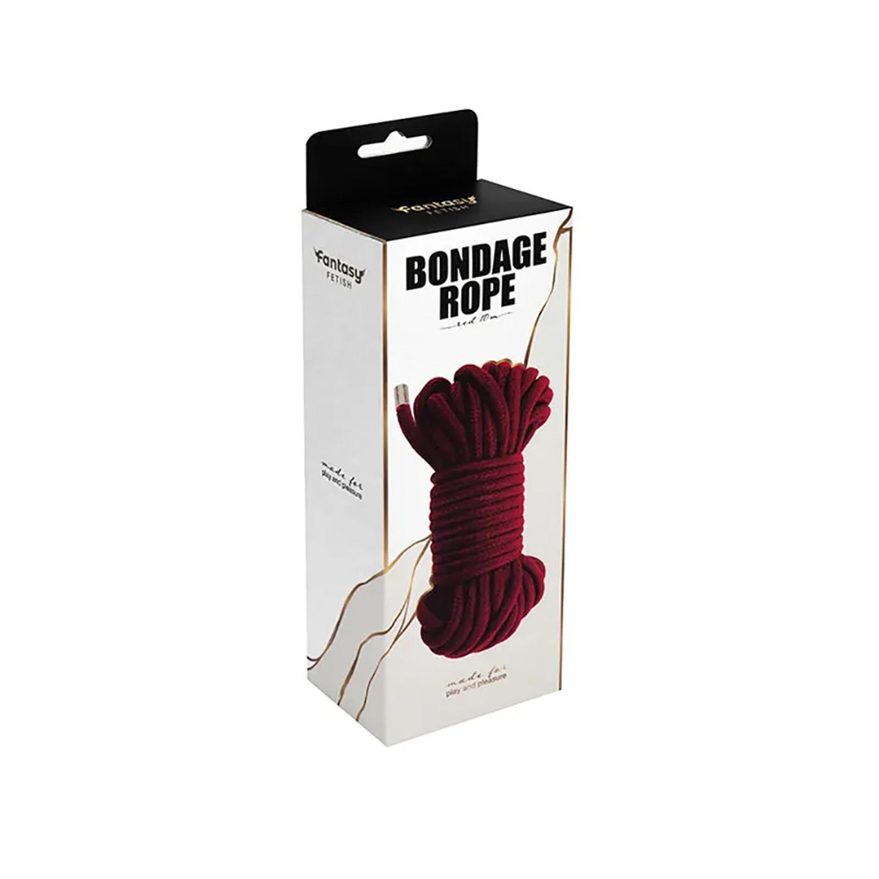 Frânghie de bondage din bumbac fantezie roșie 10m