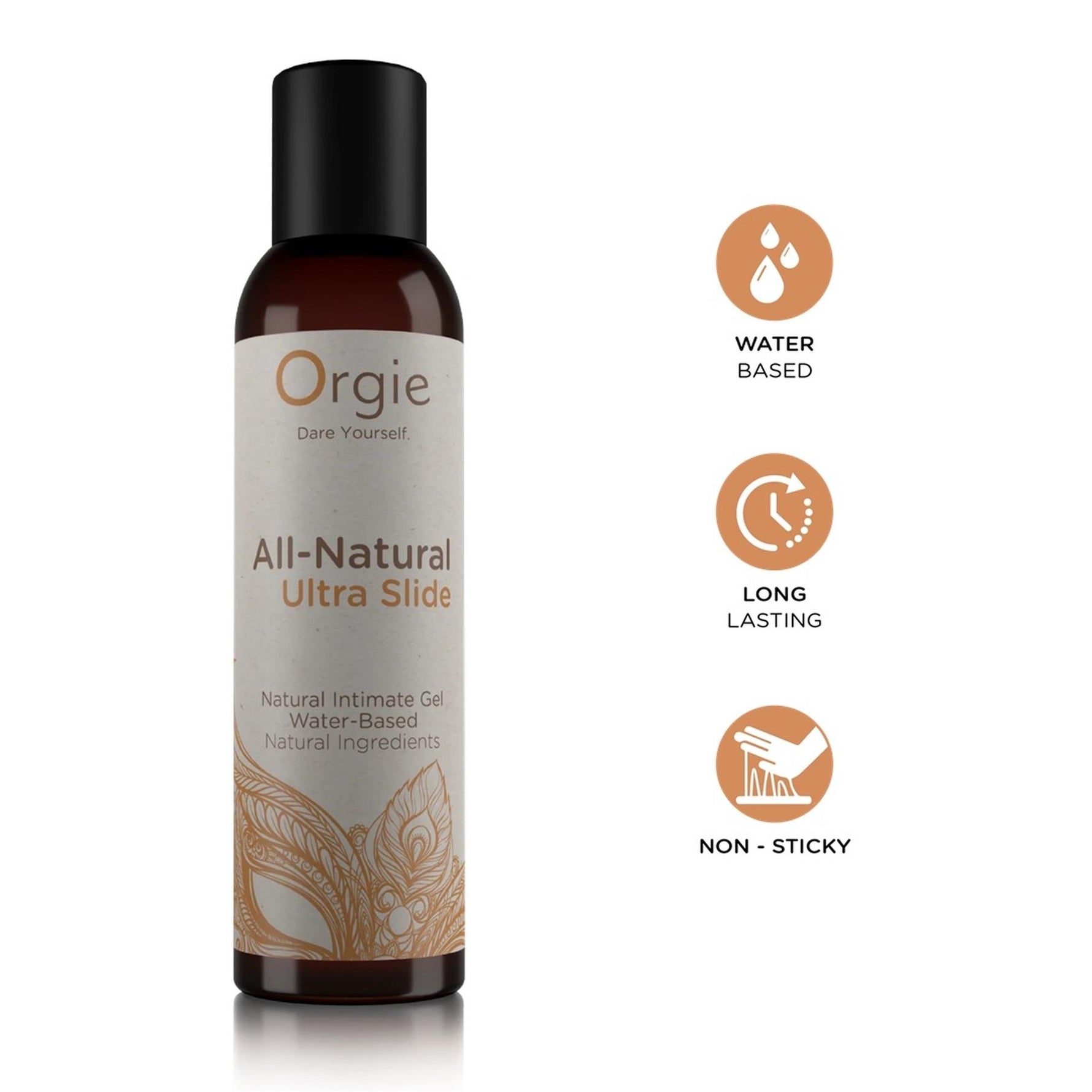 Lubrifiant natural ultra-alunecos pe bază de apă Orgie 150 ml