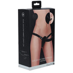 Strap-on din silicon Ouch cu dildo dublu reglabil, negru