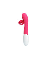 Stimulator Clitoridian din Silicon Pretty Love Romance Roz, 30 Vibrații