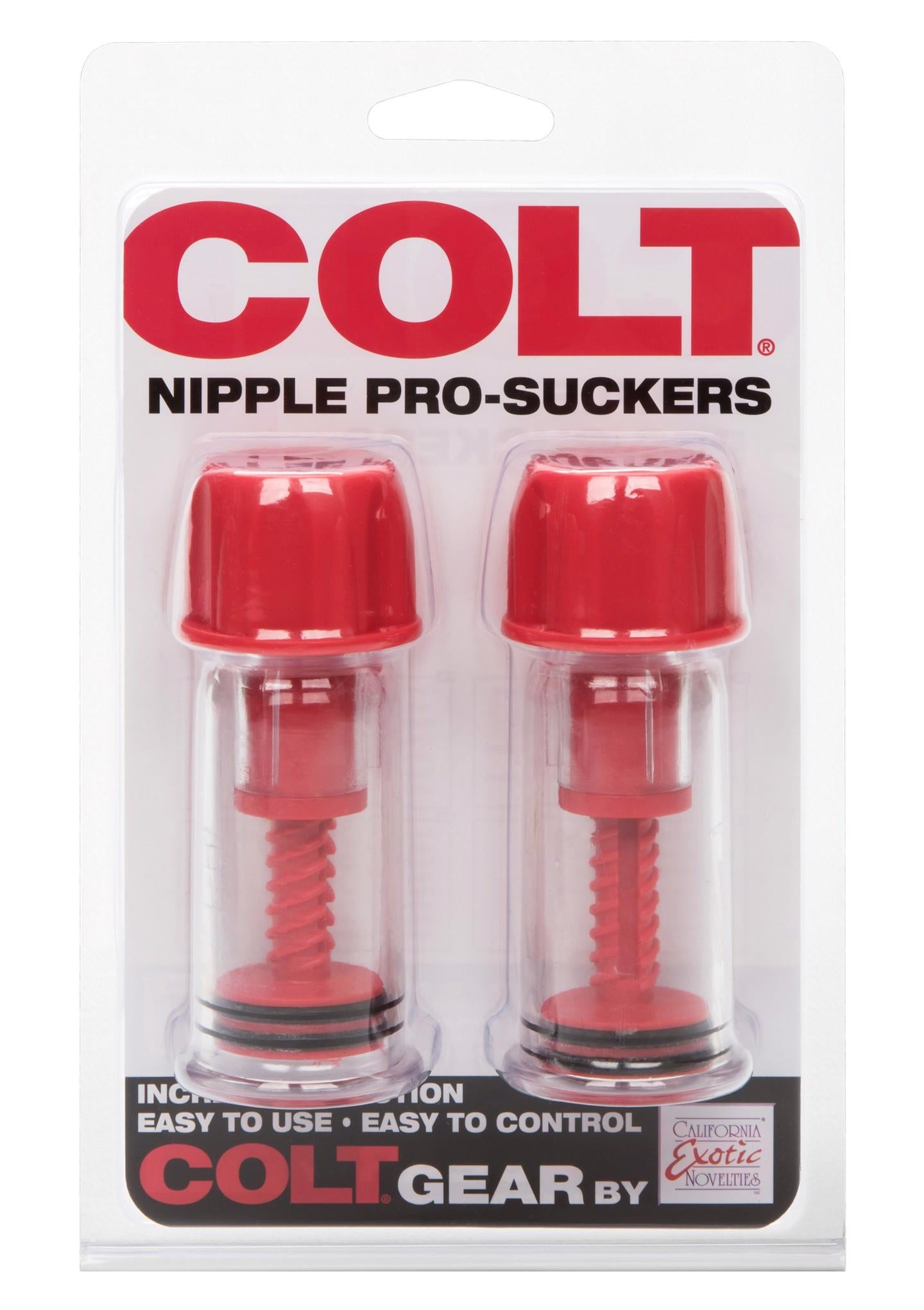 Pompe pentru mameloane Calexotics COLT roșii 10 cm