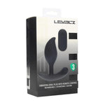 Dop anal vibrant din silicon Levelz cu telecomandă 10,6 cm negru