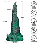 Dildo vibrant Lovetoy din silicon cu gheare duble 19 cm